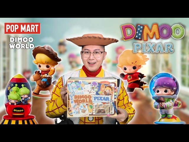 FULL OF NOSTALGIA 🥹 POP MART DIMOO x PIXAR FULL SET Unboxing