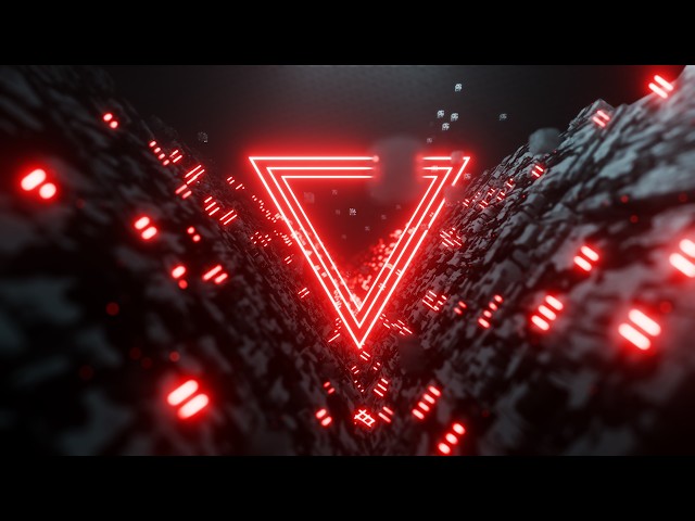 CYBERPUNK VJ LOOP — Dark Synthwave Geometric Grid