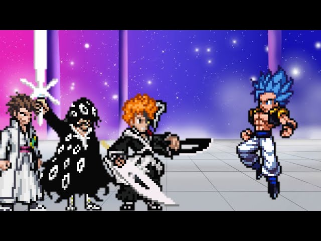 Ichigo TYBW OP & Yhwach TYBW OP & AIzen OP VS Gogeta SSB RN OP in Jump Force Mugen