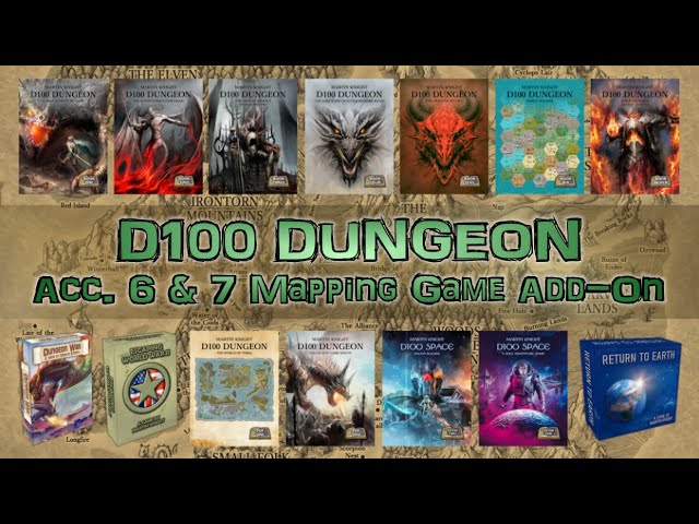 PRODUCT REVIEW ACCESSORY 6 & 7 MAPPING GAME ADD-ON & EXTRA GOLD (MK GAMES, D100 DUNGEON, D100 SPACE)