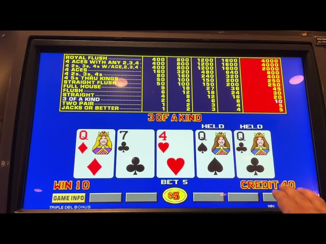 $25 a hand high limit video poker