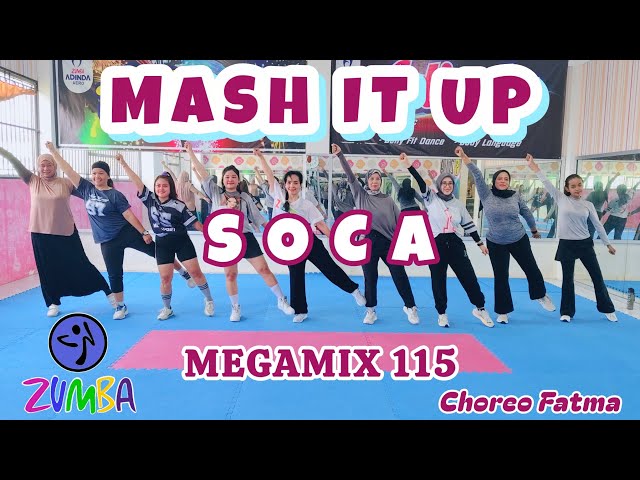 MEGAMIX 115 MASH IT UP - SOCA - ZUMBA MUSIC MEGAMIX 115 - ZUMBA SOCA DANCE WORKOUT @AdindaAeroZumba 