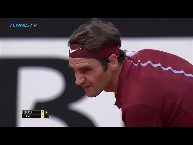 D. Thiem Vs. R. Federer - Rome R3 2016