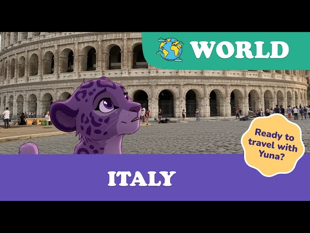 Discover Italy's Hidden Gems with Yuna! Kids Learning Cartoon | Picture kids | Read aloud book | ESL