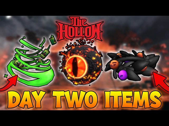 How To Get ALL DAY 2 FREE ITEMS in THE HOLLOW Roblox! (FULL Halloween Event Guide)