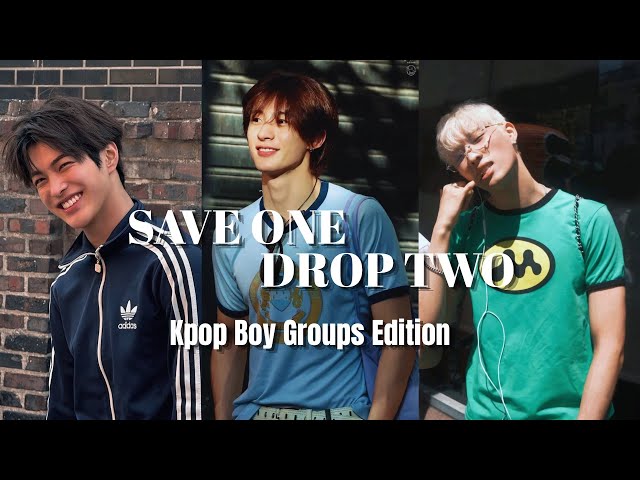 SAVE ONE DROP TWO | KPOP BOY GROUPS EDITION | KPOP GAME