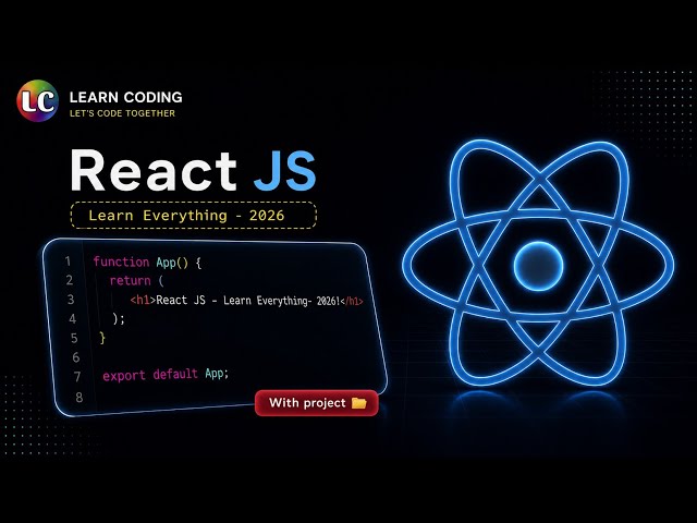 React JS Full Course - Learn Everything | Web Development | #reactjs 
