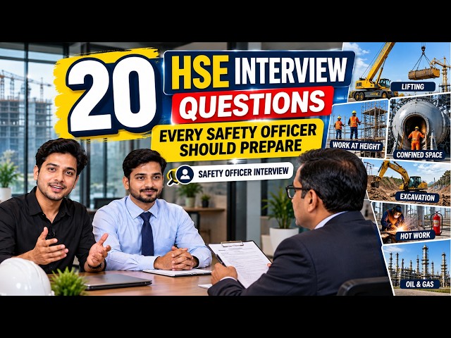 20 HSE Interview Questions Every Safety Officer Should Prepare | Safety Officer Interview