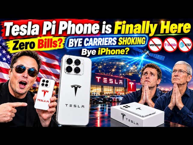 Tesla Pi Phone: BYE CARRIERS?! Starlink & Grok AI, SpaceX’s $450M Move Could Disrupt Smartphones