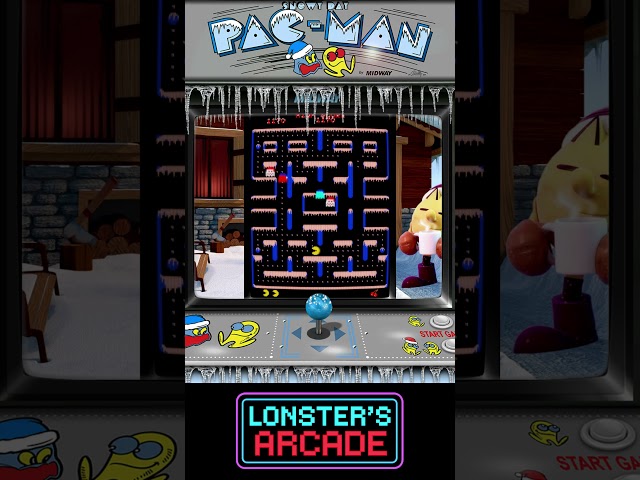 Pac-Man but frozen hits completely different #arcade #retro #pacman