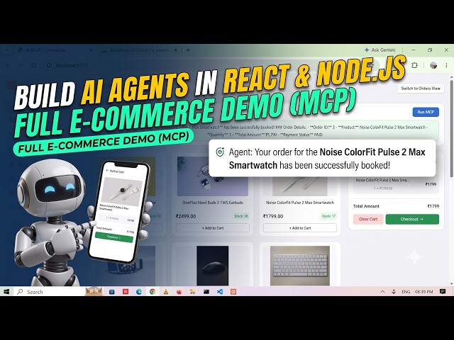 Build an Autonomous AI Agent in React & Node.js (Full E-Commerce Project) | AI Ecommerce in MERN