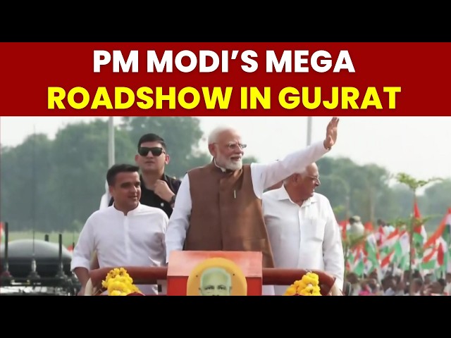 PM Modi Holds Mega Roadshow in Gujarat Ahead of ₹14,400 Crore Project Launch | India Today