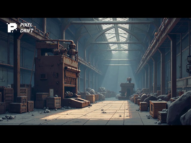 A Quiet Abandoned Warehouse at Noon 🌫️🏭 | 1 Hour 8-Bit Ambience & Chiptune Music
