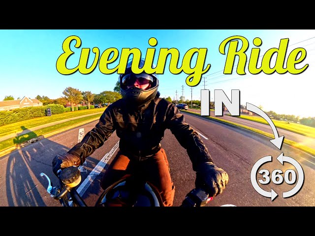 [360° Ride POV] Spring Sunset Cruise on My Triumph Bonneville