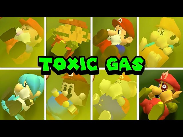 Evolution of Mario's TOXIC GAS Death Animation - Super Mario 64 PC Port - 4K
