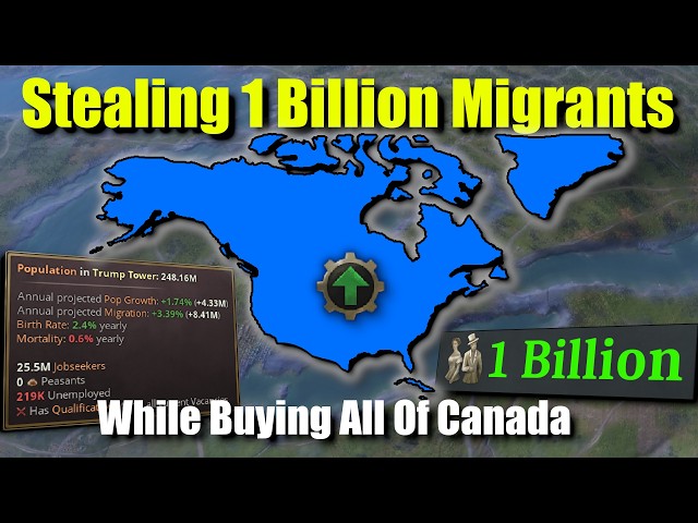 I Used Qing Population Farms to Feed A TALL America 1 BILLION Population in Victoria 3