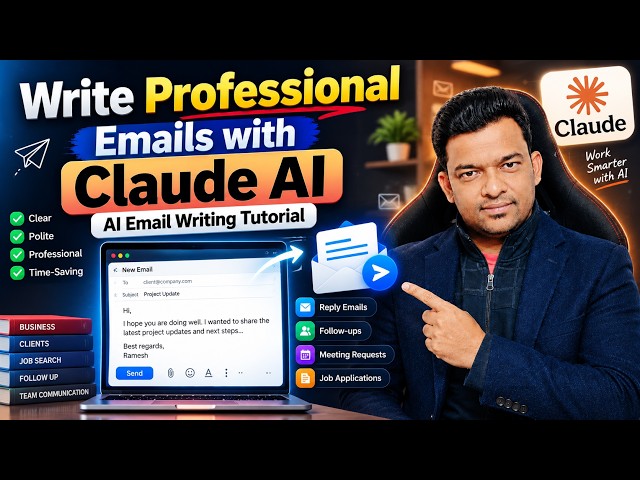 How to Write Professional Emails with Claude AI | AI Email Writing Tutorial