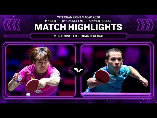 Sora Matsushima vs Hugo Calderano | MS QF | #WTTMacao 2026