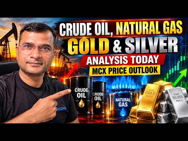 Crude Oil, Natural Gas, Gold & Silver Analysis Today | MCX Price Outlook #CrudeOil #NaturalGas #Gold