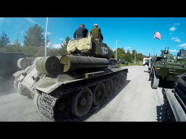 Tank Day at the CWM - Soviet T34/85 tank at the Canadian War Museum