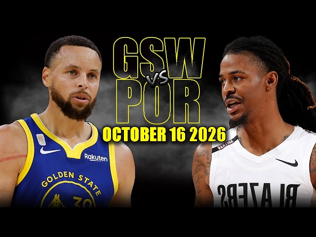 Golden State Warriors vs Portland Trail Blazers Full Game Highlights - October 16, 2026