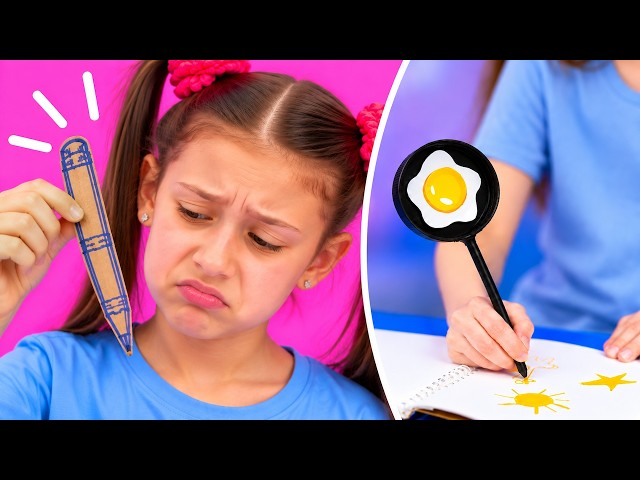 Look at My Egg Pen! 🥚🖊️💖 Creative DIY Stationery for Kids