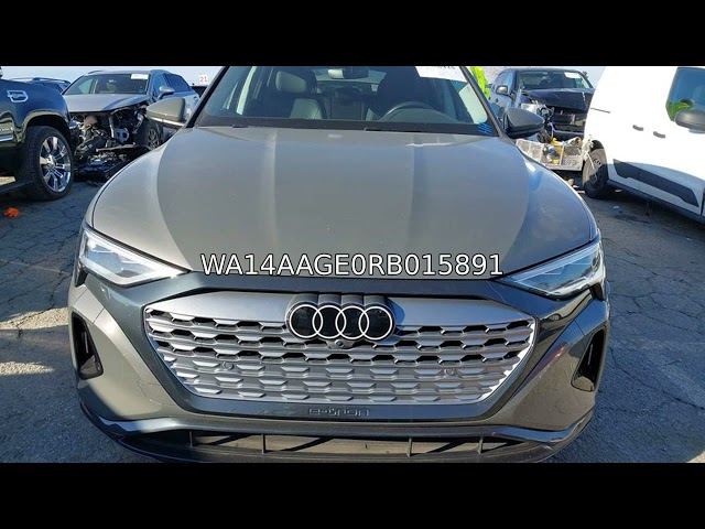 WA14AAGE0RB015891 | 2024 Audi Q8 E-Tron Premium Quattro 22999 mi CA Grey Salvage Smart Safety Ride