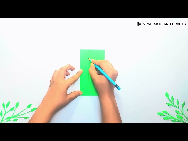 3 - Paper Leaf branch tutorial |GMRVS ARTS AND CRAFTS| #branch #leafwork