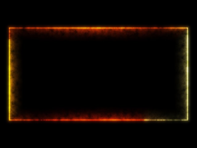 OLED Visual 4K | Fiery Orange Glow Frame, Warm Light Border & Dark Ambient Display