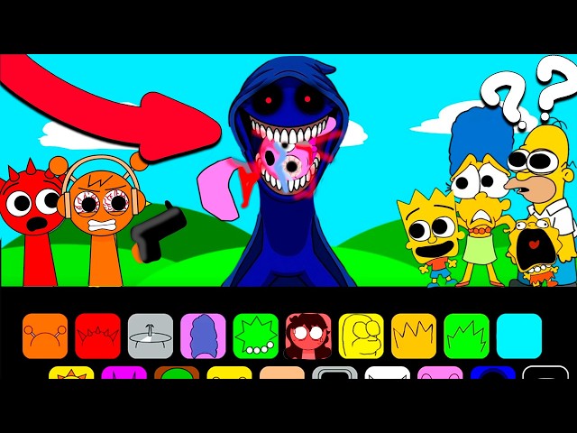 SPRUNKI SIMPSONS VS All KILLER PHASES SPRUNKI 1 2 3 Compilation Ay Tick Drop