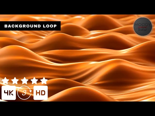 Caramel Gold Luxury 4K Visual Loop (Silent) | Refined Ambient Background | Seamless Loop