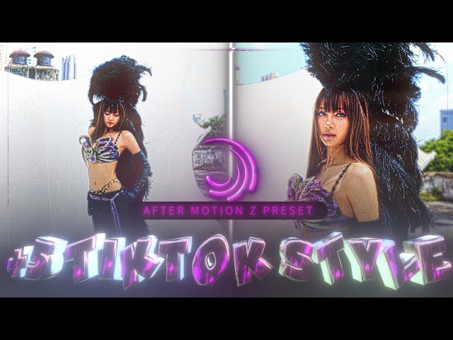 + 5 TIKTOK STYLE EDIT PRESET IN AFTER MOTION Z 