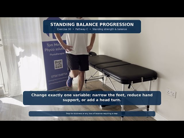Standing Balance Progression for Hypermobility (HSD & hEDS) | Physio Exercise