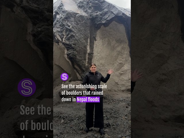 See the astonishing scale of boulders washed down in Nepal floods | Stuff.co.nz