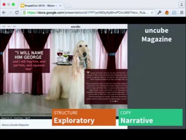 DrupalCon Los Angeles 2015: Styles of Storytelling: Cultivating Compelling Long-form Content