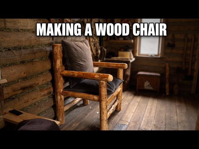 A Day of Woodworking in the Cabin | Building a Chair from Scratch