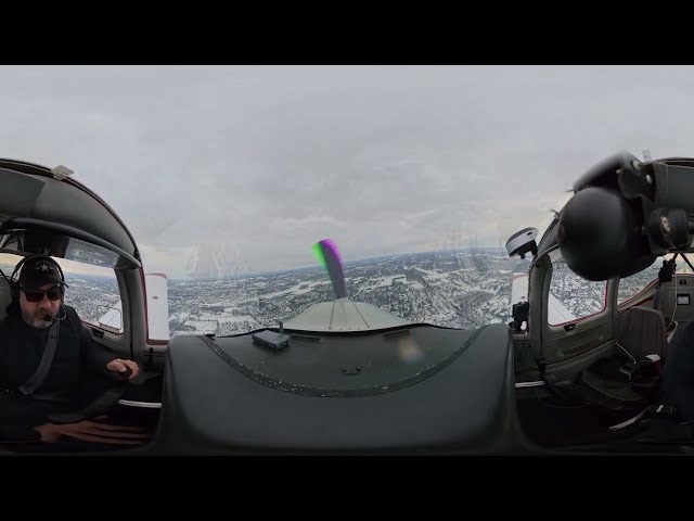 360 Video - C-130 flyby landing at DYL (PA-38)