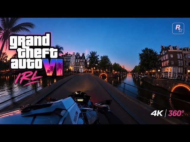GTA 6 IRL Motorcycle Gameplay 🏍️ | 4K 360° POV Open World Ride