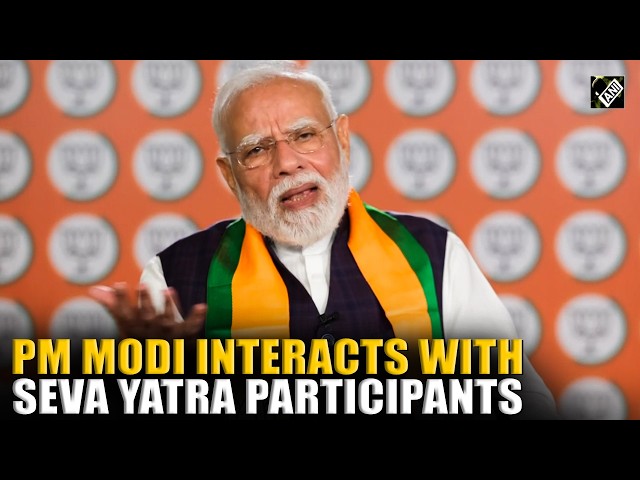 PM Modi interacts with Seva Yatra Participants via video conference