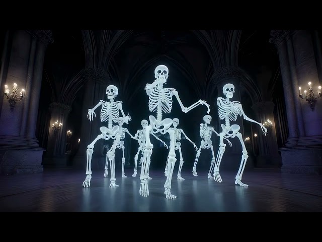 Dancing Skeletons VJ Loop | Halloween Visuals for DJ Sets and LED Walls