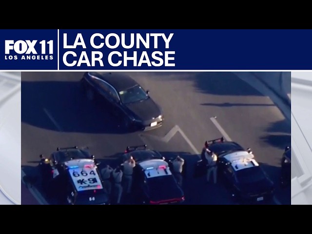 Police chase underway in Los Angeles County