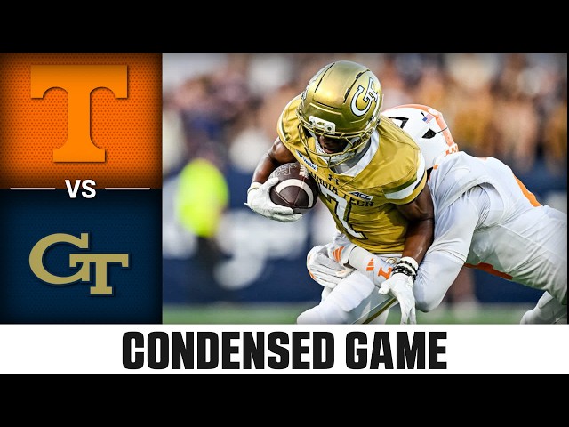 Tennessee vs. Georgia Tech Condensed Game | 2026 ACC Football