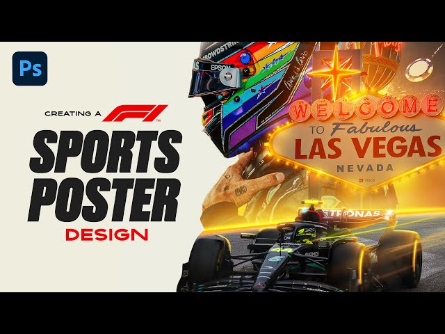 Creating a F1 Sports Design Poster | Photoshop Tutorial - Let's Create EP2