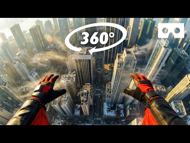 FALLING FROM SKYSCRAPER 360° VR Experience - Virtual Reality Experience