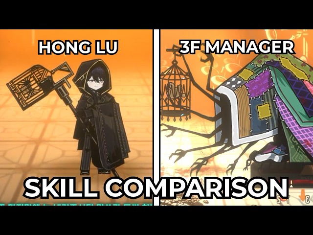 Le Noir 3F PA Room Hong Lu & 3F Floor Manager — Skills Comparison | Limbus Company