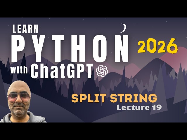 Python Programming Tutorial for Beginners | String split