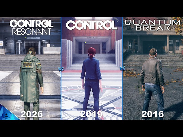 Control Resonant vs Control vs Quantum Break - Graphics and Details Comparison