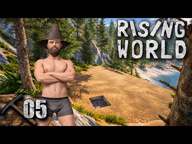 Rising World #05 | Getting down to business! Starting our first building project