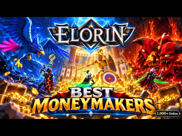Elorin: *1,000+ Online* How to Make Bank on the Biggest Server 2026! +$50 G/A