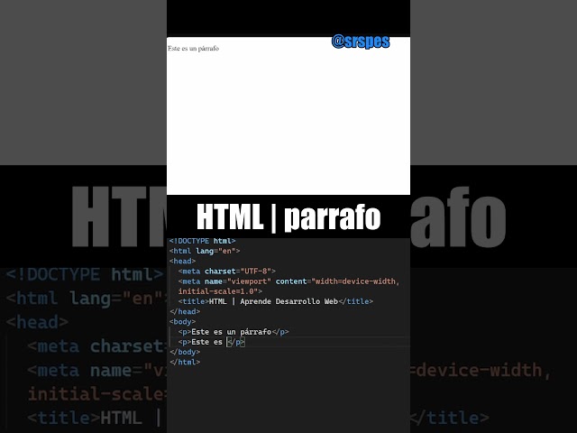 HTML etiqueta p | Aprende Desarrollo Web